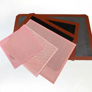 Tapis perforés en Silicone, feuille antiadhésive, outils de cuisson avec trous