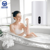 Calentador de Agua Eléctrico de Pared con Tanque Interior de Acero Inoxidable Delgado y Plano, Pantalla Digital de Múltiples Capacidades y Ahorro de Energía