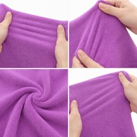 Tissu éponge uni 257 GSM 80 % coton 20 % polyester 176 cm léger et absorbant pour serviettes, peignoirs et textiles de maison pour filles et garçons