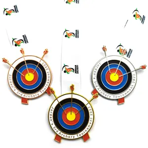 Plata Oro Bronce 1st 2nd 3rd Torneo de <span class=keywords><strong>Tiro</strong></span> con <span class=keywords><strong>Arco</strong></span> Medalla deportiva Medallón de premio para juego - Product Image 1