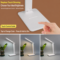 Lampe de chevet rechargeable, pliable, LED, pour lecture nocturne, commande tactile