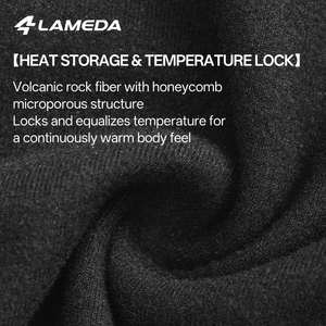 LAMEDA Ropa Interior Térmica de Compresión para Ciclismo de Invierno para Hombre, de Alta Elasticidad y Agradable al Tacto, Camiseta de Manga Larga - Product Image 2