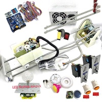 Kit DIY Machine à griffes 53CM avec écran LCD, alimentation 110/220V, LED, fonctionnement à pièces, version anglaise, zéro latence, 1-2 joueurs