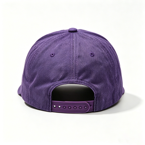 Casquette de baseball Ace vintage délavée violette avec fermeture éclair, 5 panneaux, style streetwear, fonctionnelle, ajustable, en coton, unisexe, toutes saisons - Product Image 4