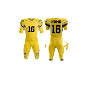 Uniforme de football américain Sports Polyester Tissu avec impression de sublimation respirante Premium Wear pour les athlètes - Product Image 1