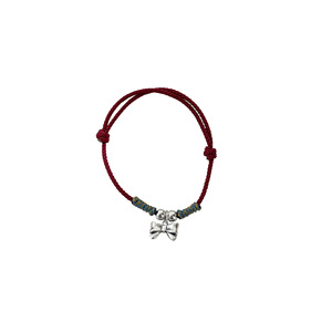 S925 Sterling Silver Bowknot Braided <b>Rope</b> <b>Bracelet</b> Red String Women's Everyday Wear Retro Jewelry - Product Image 4
