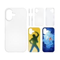Coque de protection d'objectif surélevée en plastique rigide premium avec revêtement mince et impression par transfert thermique pour iPhone Air 17 17 Pro Max 16 Plus 15 Pro
