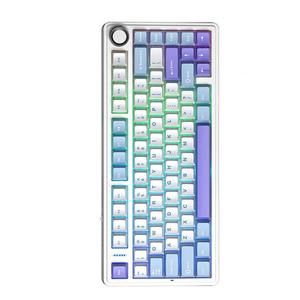 คีย์บอร์ดเกมมิ่งแบบกลไก F75 RGB ปรับแต่งได้ รูปแบบ 75% ปุ่มสลักด้านข้าง แบบ Gasket Mounted 80 ปุ่ม คีย์แคป PBT ไล่เฉดสี - Product Image 1