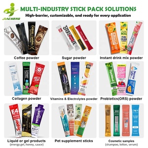 Bolsas de Embalaje Personalizadas Impresas, Vacías, Pequeñas, Mini, de Grado Alimenticio, Termosellables, de Papel de Aluminio, Tipo Stick Pack, <span class=keywords><strong>para</strong></span> <span class=keywords><strong>Polvo</strong></span> y Líquido - Product Image 5