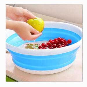 Factory Outlet Silicone Foldable Laundry Basin Wash Basin Portable Bathroom Sink