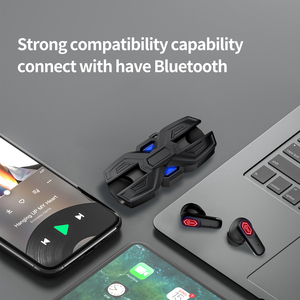 Écouteurs de jeu intra-auriculaires TWS Mech Wind avec affichage numérique, étanchéité IPX5, faible latence, Bluetooth 5.4 et lumière respirante colorée pour le gaming - Product Image 4