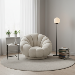 Fauteuil Paresseux Pivotant de Type Citrouille, Rembourré, Design Créatif Nordique et Moderne, Idéal pour Salon, Hôtel, <span class=keywords><strong>Chambre</strong></span>, Produit Phare - Product Image 2