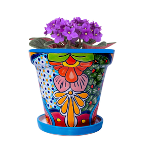 <span class=keywords><strong>Talavera</strong></span> <span class=keywords><strong>Cerámica</strong></span> Mexicana Macetas <span class=keywords><strong>Cerámica</strong></span> Medianas y Pequeñas Cobalto <span class=keywords><strong>Talavera</strong></span> Juego <span class=keywords><strong>de</strong></span> Macetas Suculentas - Product Image 6