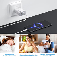 Cargador USB de 67W con Cable USB Tipo C de 6A para Redmi, Carga Rápida Turbo, Adaptador de Corriente USB A+C para Xiaomi 17/14/13/11T/11 Ultra