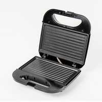 Certification de qualité Personnalisé 800w 2 Tranches Gaufrier métal antiadhésif Sandwich Grillé Maker Grill