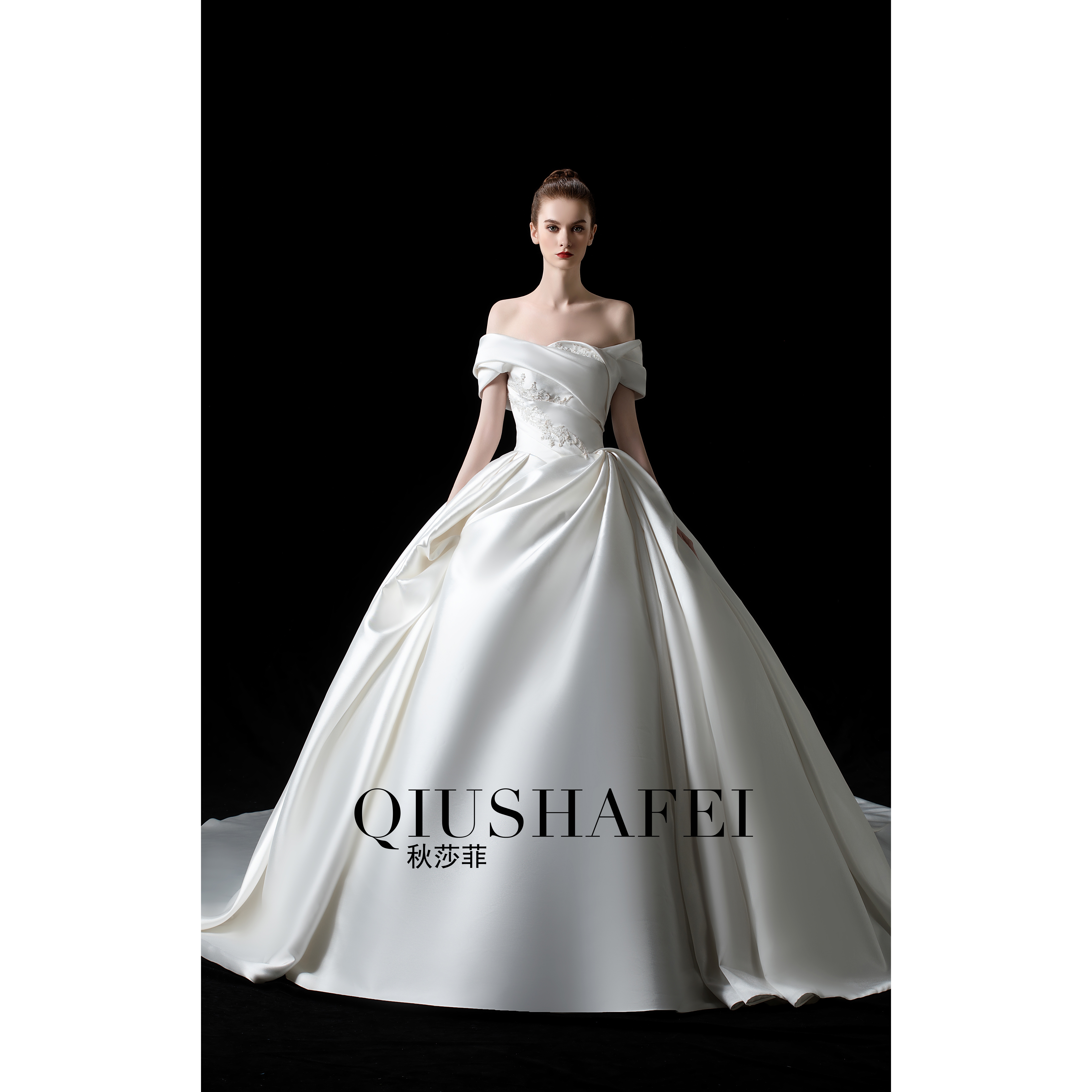 open lace back dress Wedtrend Women Bridal Dress Ivory Floral Ball-Gown/Princess Sweep Train Wedding Dress with Sleeves, Ivory / US14