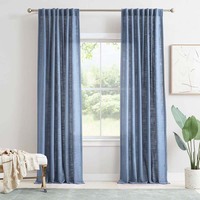 Rideaux occultants sur mesure en polyester/lin de style européen de luxe, écologiques, pour la maison, le salon, les fenêtres