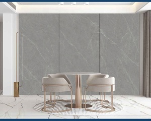 Carrelage artificiel en <span class=keywords><strong>pierre</strong></span> frittée blanche polie de 2400x1200x9mm pour décoration murale faux sol en marbre <span class=keywords><strong>fausse</strong></span> <span class=keywords><strong>pierre</strong></span> murale - Product Image 5