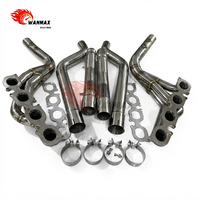 Collecteur d'échappement en acier inoxydable 304 de performance, épaisseur 1,5 mm, finition lisse pour tuyaux MERCEDES-BENZ C63 AMG W204