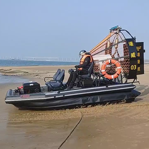 Aéronef amphibie à fond souple, <span class=keywords><strong>bateau</strong></span> de travail à moteur in-bord, navire de sauvetage d'urgence polyvalent, capacité de charge de 0,8T, 60 km/h - Product Image 2