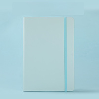 Carnet en cuir PU A5 PQ avec bande élastique, attache pour stylo, marque-page en ruban, journal à couverture rigide personnalisable avec logo pour le bureau, l'école et le quotidien