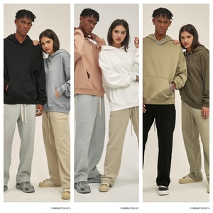 Sudadera con Capucha Personalizada DTG con Logotipo en Relieve, 100% Algodón, 400 g/m², Conjunto de Sudadera y Pantalones Deportivos para Hombre - Product Image 3