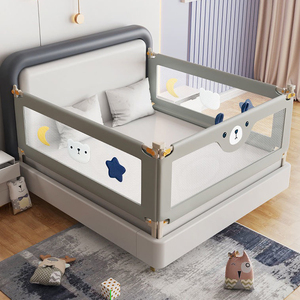 Barrière <span class=keywords><strong>de</strong></span> <span class=keywords><strong>lit</strong></span> réglable en hauteur pour bébés et tout-petits, barrière <span class=keywords><strong>de</strong></span> sécurité pour <span class=keywords><strong>lit</strong></span> d'enfant - Product Image 3