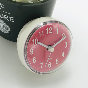Mini-<span class=keywords><strong>horloge</strong></span> murale en plastique avec ventouse, cm, prix <span class=keywords><strong>de</strong></span> gros, <span class=keywords><strong>horloge</strong></span> étanche pour <span class=keywords><strong>salle</strong></span> <span class=keywords><strong>de</strong></span> <span class=keywords><strong>bain</strong></span>, cuisine, Pvc - Product Image 2