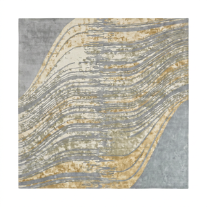 Tapis en laine et soie de bambou noué à la main, tapis de luxe pour la décoration de la maison, exportateur de tapis de salon de luxe, tapis décoratif haut de gamme - Product Image 2
