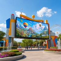Afficheur LED extérieur P8 IP65 haute luminosité pour parcs d'attractions, solutions de promotion commerciale, OEM