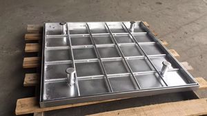 2x2x0.3 ft ngoài trời Heavy Duty khung thép không gỉ cửa cống Bìa 304 vô hình vuông thiết kế bền nắp phẳng cho hệ thống thoát nước - Product Image 5