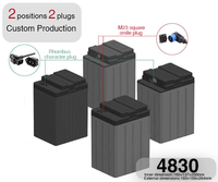 Boîtier de batterie DIY pour robots, ignifuge, moulé sur mesure, avec clip de verrouillage, tension personnalisée, indice de protection IP54, compatible LiFePO4