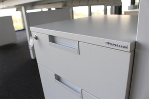 Table de personnel sur mesure pour usine, mobilier de bureau, poste de travail cubique pour 4 personnes - Product Image 3