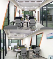Bureau modulaire design créatif, résistant au vent et aux tremblements de terre, pour projets commerciaux à long terme