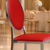 Chaises de salle à manger d'hôtel empilables avec coussins en tissu, design moderne pour mariages et banquets, utilisation intérieure/extérieure