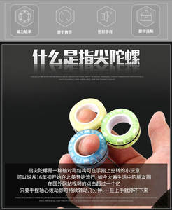 Spinner Magnético <span class=keywords><strong>de</strong></span> Plástico Negro, Juguete Antiestrés para Adultos, Giras Interminables, Alivio del Estrés y la Ansiedad - Product Image 6