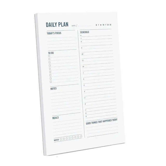 Custom Cute Stationery A5 to do list Daily Planner Memo Notes Creative Business Desk Weekly Planner Notepad