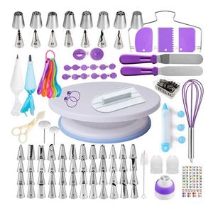 Juego de 137 Piezas de Utensilios para Hornear para Principiantes y Adultos, Herramientas para Repostería Hechas a Mano, Accesorios para Hornear, Juego de Platos Giratorios para Decoración de Pasteles - Product Image 1
