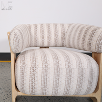 Maßgefertigter Moderner Übergroßer Stoff-Sessel für Innenräume, Lounge-Stuhl, Faulenzerstuhl, Einzelsitzer-Akzentstuhl für Gemütliches Wohnzimmer