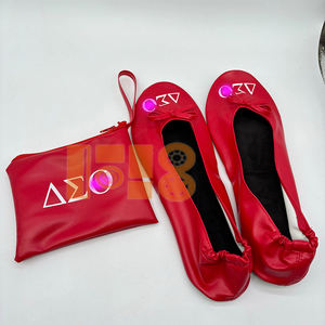 2025 pantofola personalizzata per confraternita in rosso con lettere greche stampate 1913/DOI/TLOD/<span class=keywords><strong>SGR</strong></span>/ZOB/OES/NCNW/pantofola Sorority NAUW - Product Image 3