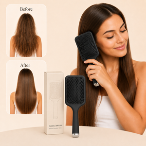 TL Nouveauté Grande Brosse Carrée Peinte à la Main Anti-Nœuds pour Coiffure et Boucles, Brosse de Massage à Coussin d'Air - Product Image 4