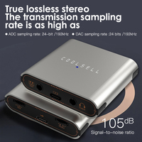 Adaptateur de diffusion en direct stéréo 24 bits/192 kHz, interface audio de streaming 3,5 mm pour téléphone, carte son de diffusion en direct haute fidélité