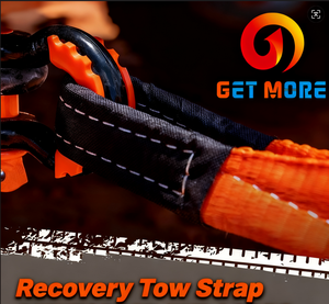 헤비 듀티 견인 스트랩 <span class=keywords><strong>3</strong></span>인치 x 20피트 30,000파운드 작업 하중 견인 로프 (강화 루프 포함) SUV 트럭 오프로드 차량용 - Product Image 2