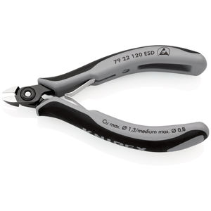 Knipex 79 22 120เครื่องตัดแนวทแยงอิเล็กทรอนิกส์ที่มีความแม่นยำพร้อมด้ามจับหลายองค์ประกอบที่ขัดเงา120มม - Product Image 2