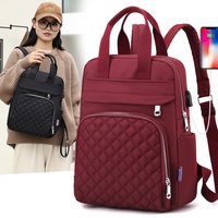 Sac à dos Oxford pour femmes, nouveau modèle en forme de losange, avec fermeture éclair, pour réduire la charge des étudiants