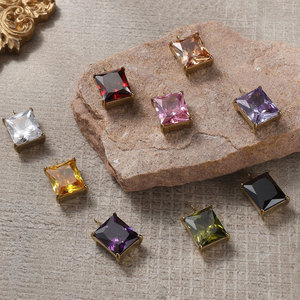 Colgante de Acero Inoxidable 316L con Baño de Oro de 14k/18k, No se Deslustra, con Dijes de Piedras de Nacimiento de Diamantes de Imitación para Fabricación de Joyas, Collares y Pulseras - Product Image 2