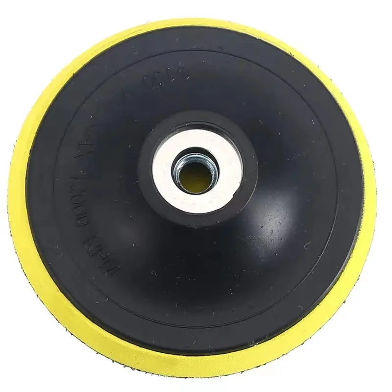 4 inch plastic back up holder pad with M14 or 5/8"-11 polish pad backing plate