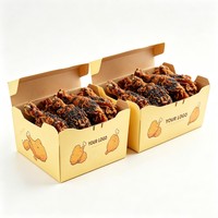 Boîte à emporter personnalisée de qualité alimentaire pour hot-dogs, hamburgers, poulet frit, boîte à emporter biodégradable pour la restauration rapide, boîte à emporter pour collations