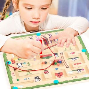 Jeu interactif multifonctionnel d'apprentissage des nombres, avec perles magnétiques colorées et labyrinthe - Product Image 4