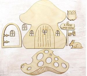 ประตูเอลฟ์ไม้จิ๋วสำหรับตกแต่งสวน - Product Image 4